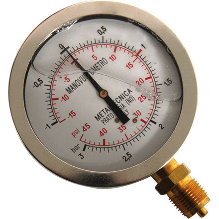 Glyzerin-Mano-Vakuummeter Ø 100 mm, Anschluss 1/2 Zoll – Manometer Ersatzteil