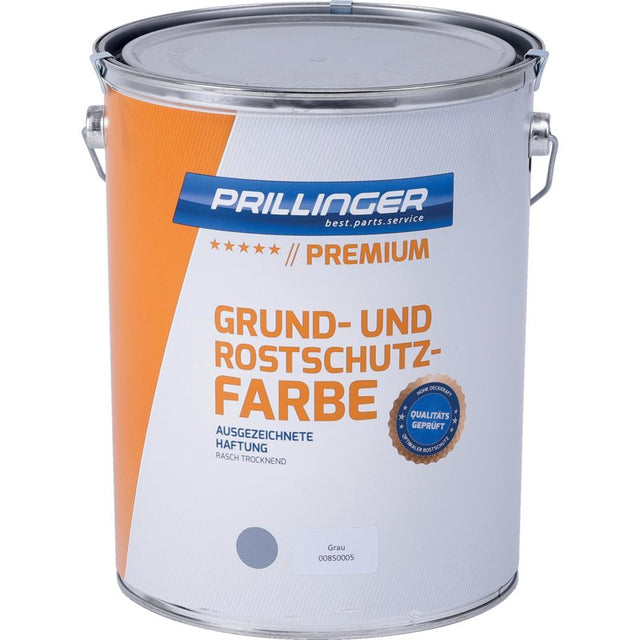Grund- und Rostschutzfarbe Premium Grau - 6 kg