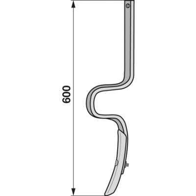 Hauptfeder komplett 32x12x600 zu Feldherr – Striegel Federn Ersatzteil