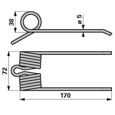 Pick-Up Zinke 701700111 zu Hesston – Ernte Ersatzteil