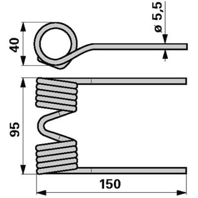 Pick-Up Zinke 775932 zu Hesston – Zinken Ersatzteil