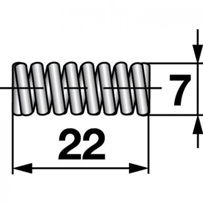 Druckfeder innen zu Weasler Agdrive 660105 – Gelenkwelle Ersatzteil