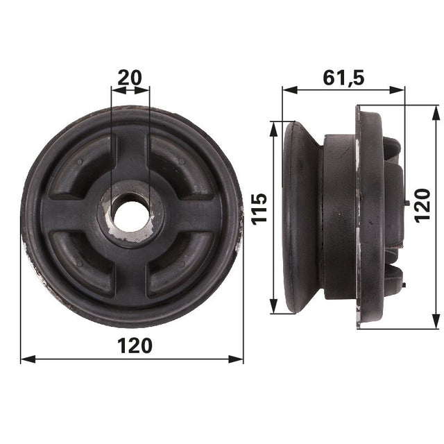 Kabinenlager vorne 83983548 zu New Holland – Lager für Traktorfrontlader Ersatzteil