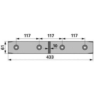 Gegenschneide 50860 zu Kemper – Sonstiges für Mähdrescher Ersatzteil