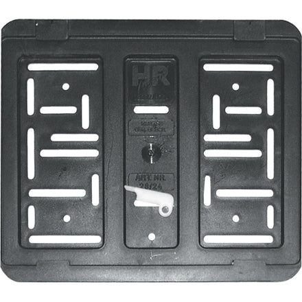 Kennzeichenhalter für 2-zeilige Kennzeichen 270 x 200 mm – Kennzeichenhalter Ersatzteil