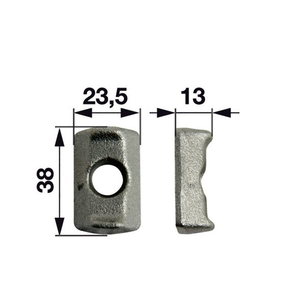 Klemmstück ID 10,5 mm, breit – Landtechnik Ersatzteil
