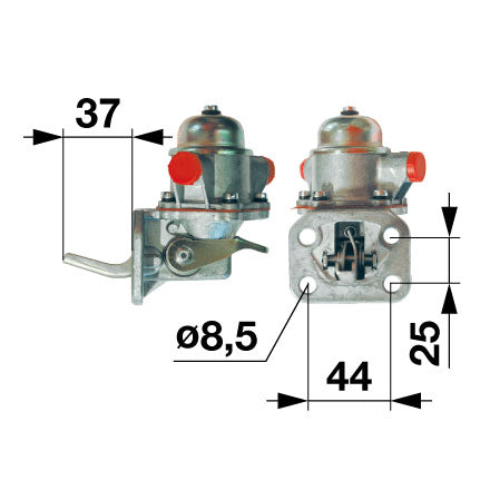 Kraftstoff-Förderpumpe - Dieselpumpe 62641725 zu Lindner – Kraftstoff Ersatzteil