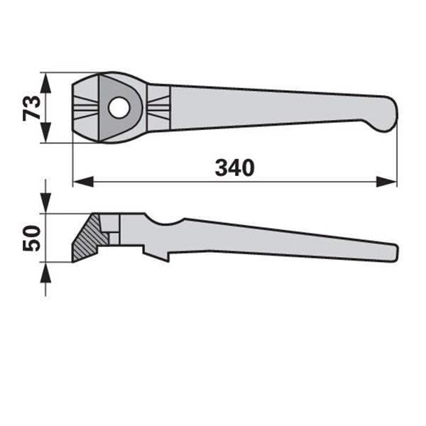 Kreiseleggenzinke links zu Lely 1.1699.0111.0 – Kreiselegge Ersatzteil