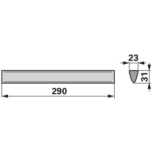 Kreiseleggenzinken gerade zu Howard 290x23 – Kreiselegge Ersatzteil