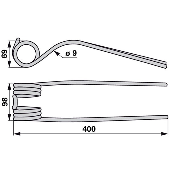 Kreiselheuerzinken VF16644530.86 zu Vicon-PZ – Kreiselheuer Ersatzteil