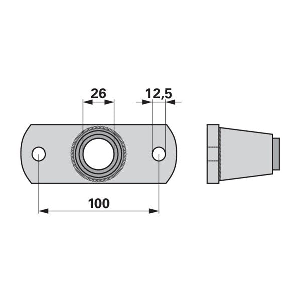 Krümelwalzenlagerung komplett 26 mm – Lager Ersatzteil