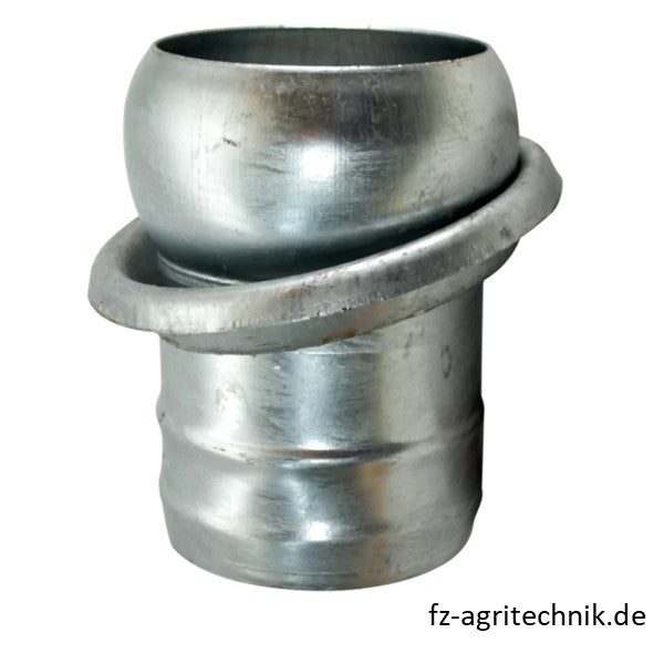 Kugel-Anschlussstutzen 5 Zoll Italienisches System für Schlauch 133 mm – Anschlüsse für Feuerwehr Ersatzteil