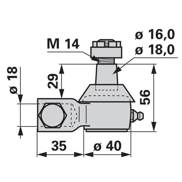 Kugelgelenk zum Untermesser ESM 2890100 – Kugelgelenke für Traktor Ersatzteil