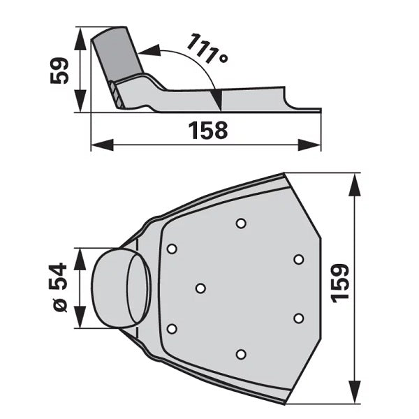 Kugelpfanne ohne Kugelring 115.414.105 zu Reform – Sonstiges für Traktor Ersatzteil