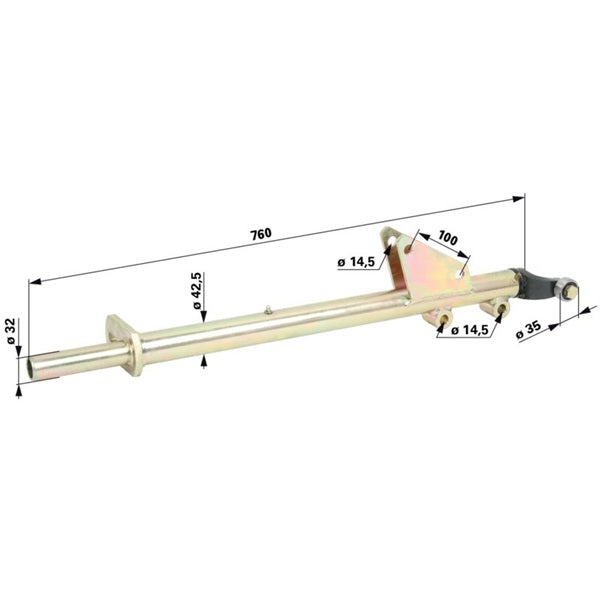 Lagerrohr L 760 mm anstelle von Stoll JF0626780, 3510058X – Kreiselschwader Ersatzteil