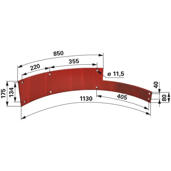Leitblech links 31046283 zu Strautmann – Landtechnik Ersatzteil