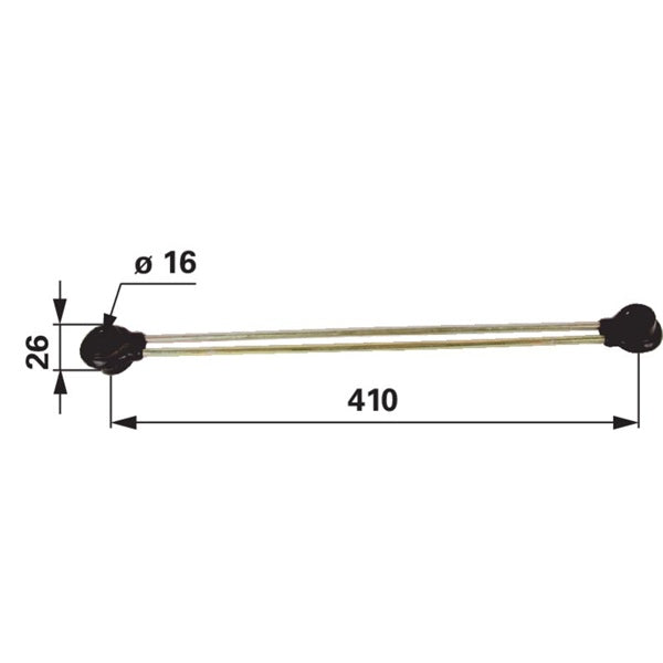 Lenkstange LA 410 mm SIP 274060250 - Variante 1 – Sonstiges für Bandheuer Ersatzteil