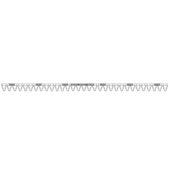 Mähmesser 155 cm Reform 590.58793 mit 31 Klingenspitzen – Messer für Balkenmäher Ersatzteil