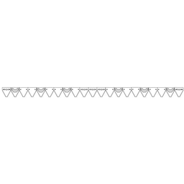 Mähmesser L 160 cm, 21 Klingen, gezahnt, anstelle von Rapid 253012 – Klingen für Balkenmäher Ersatzteil