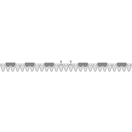 Aebi Mähmesser 137 cm 248.1620 – Messer für Trommelmähwerk Ersatzteil