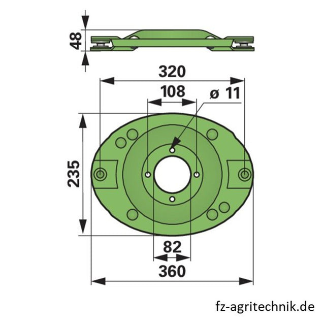 Mähscheibe 145859.1 zu Krone Scheibenmäher