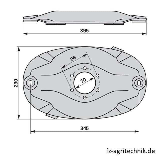 Mähscheibe 2420702400 - 354.68.002.0 zu Pöttinger