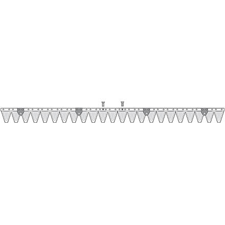 Aebi Mähmesser 117 cm 250.0410 – Klingen für Balkenmäher Ersatzteil