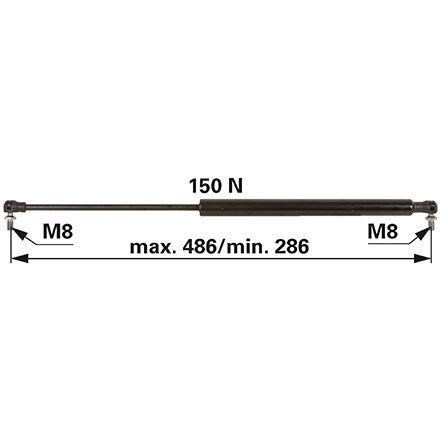 Gasdruckfeder 3904695M1 zu Massey Ferguson – Sonstiges für Traktor Ersatzteil