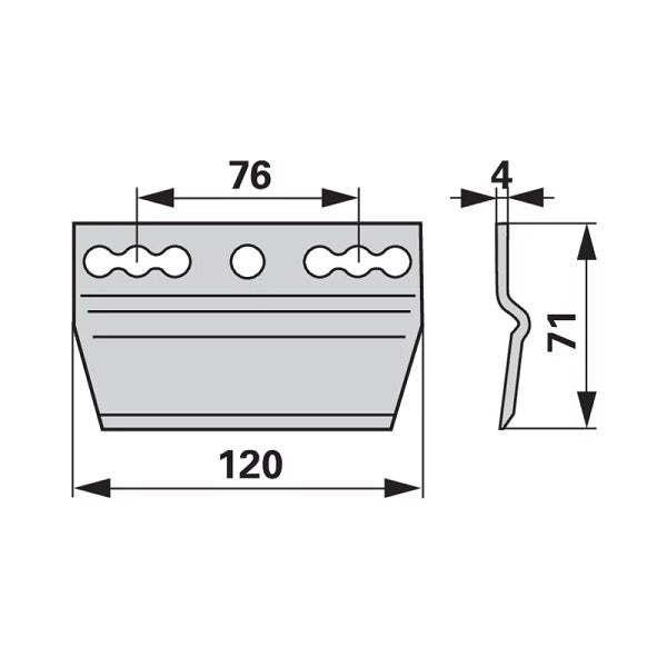 Messerhalter 14917 zu Rapid – Halter für Balkenmäher Ersatzteil