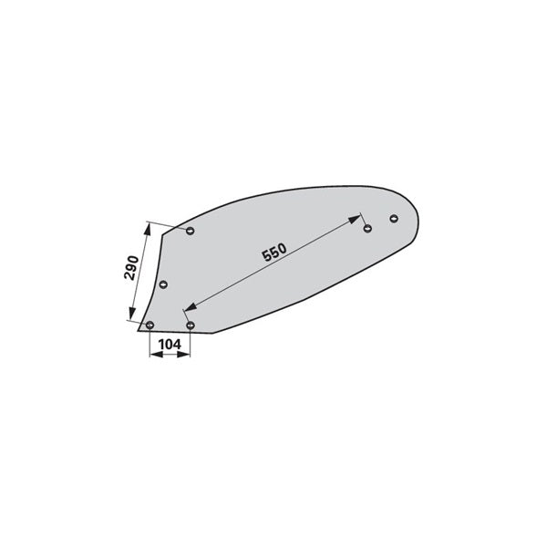 Mollblech links 959309.0 zu Krone – Mollbleche Ersatzteil