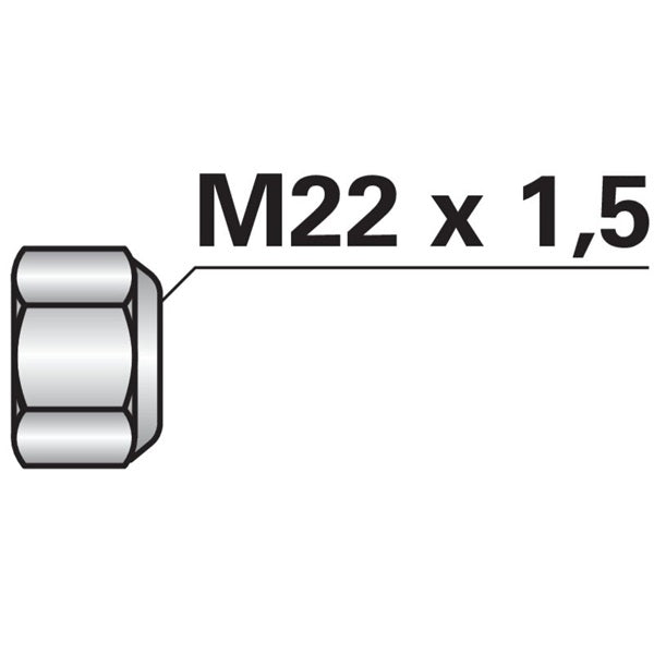 Selbstsichernde Sechskantmutter M22x1,5 – Schrauben Ersatzteil