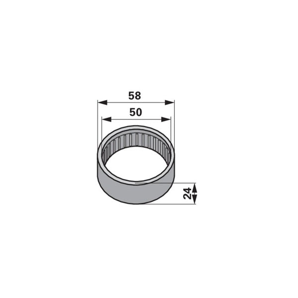 Nadellager AD 58 x ID 50 x B 24 mm Fella 126977 – Deutz Nadellager Ersatzteil