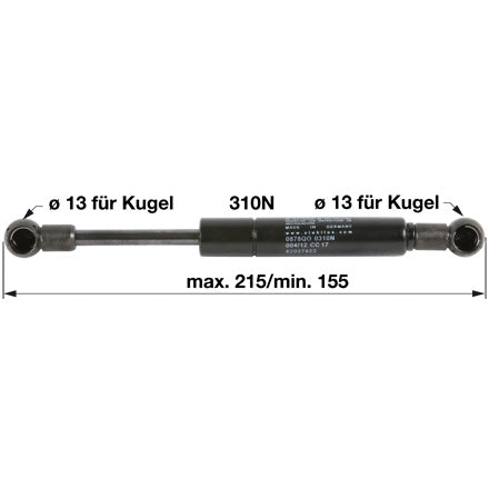 Gasdruckfeder 82027922 zu New Holland – Traktor Gasdruckfedern Ersatzteil