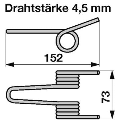 Presskanalzinke 80173230 zu New Holland – Zinken Ersatzteil