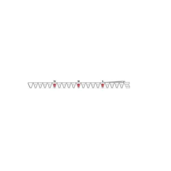 Untermesser 150 cm ESM 265.5840 mit 20 Klingenspitzen – Klingen für Balkenmäher Ersatzteil