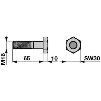 Schraube NP1023 zu PZ-Vicon – Schrauben Ersatzteil