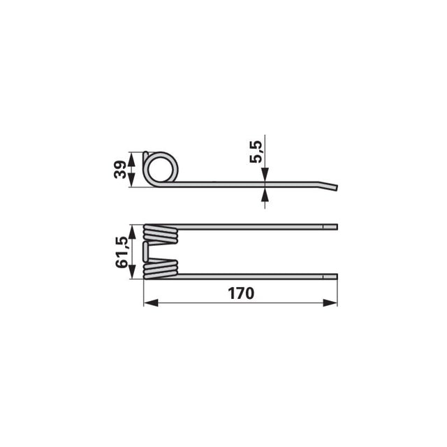 Pick-Up Zinken VF06572888 zu Vicon-PZ – Kreiselheuer Ersatzteil