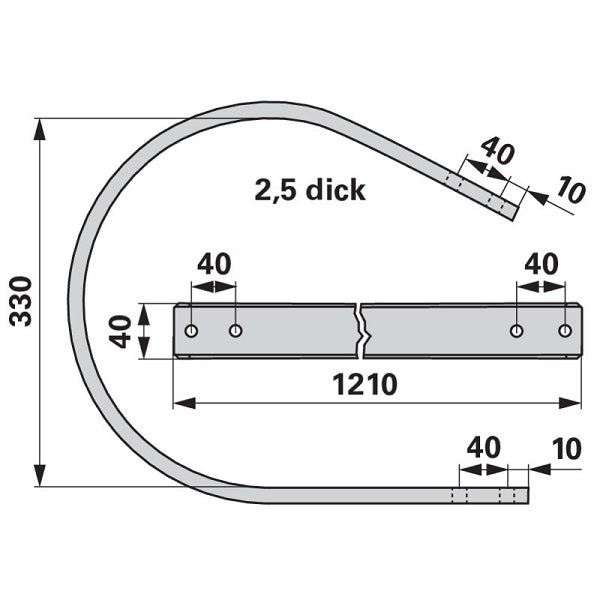 Abstreifer Z4006090 zu Kuhn – Sonstiges für Ernte Ersatzteil