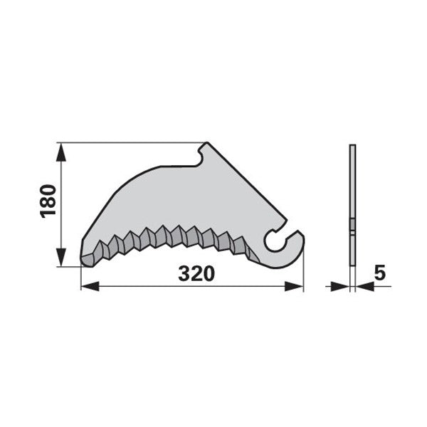Messer 84042300 zu Case IH – Sonstiges für Traktor Ersatzteil