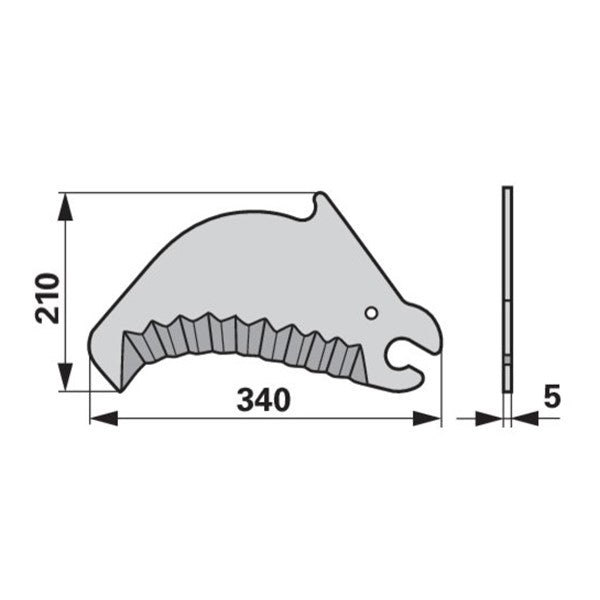 Messer normal 87036000 zu Case IH – Sonstiges für Traktor Ersatzteil