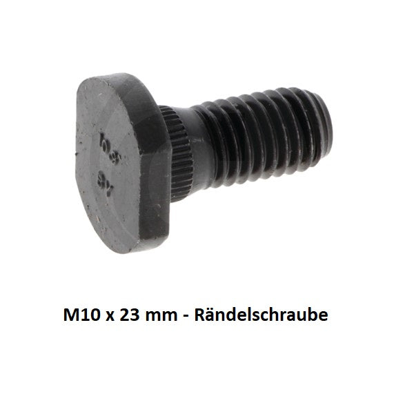 Rändelschraube M10 x 23 mm - 119.011 zu Pöttinger - Variante 2 – Schrauben Ersatzteil