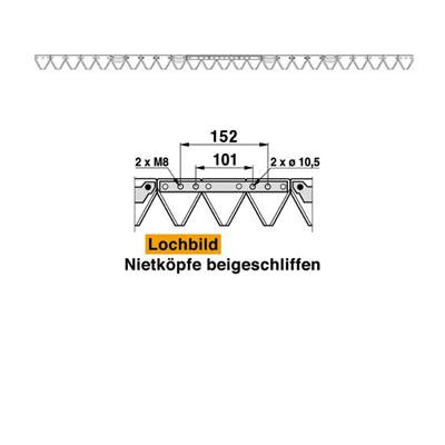 Mähmesser 190 cm Reform H150.170.452 mit 25 Klingenspitzen – Balkenmäher Ersatzteil
