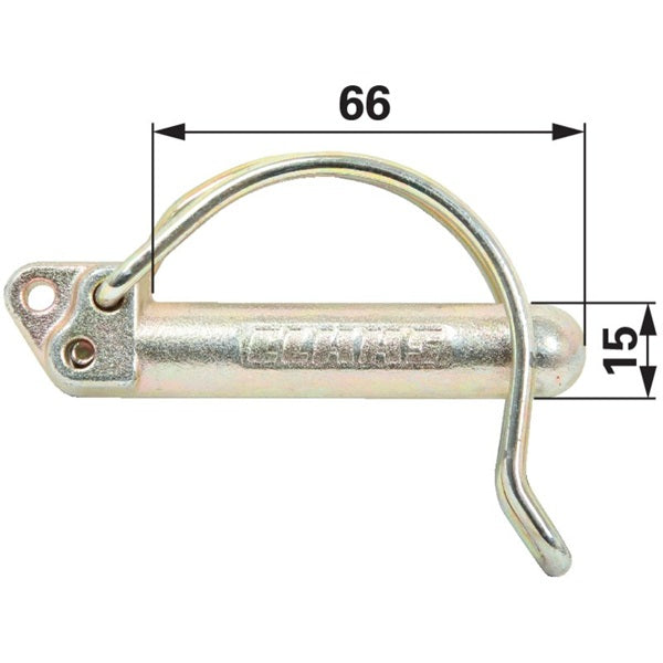 Rohrklappstecker 15 x 66 mm Claas 955389.2 – Landtechnik Ersatzteil