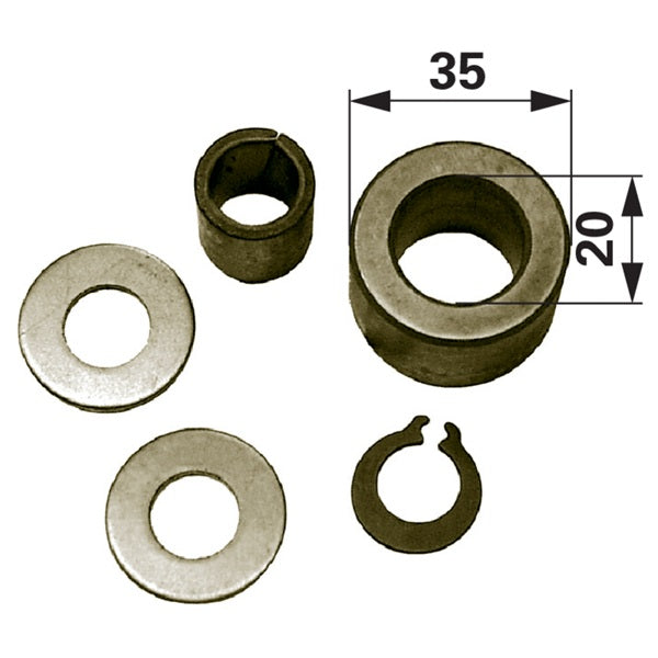 Rollenbolzensatz ID 20 mm Pöttinger 122.50.023.0 – Lager Ersatzteil