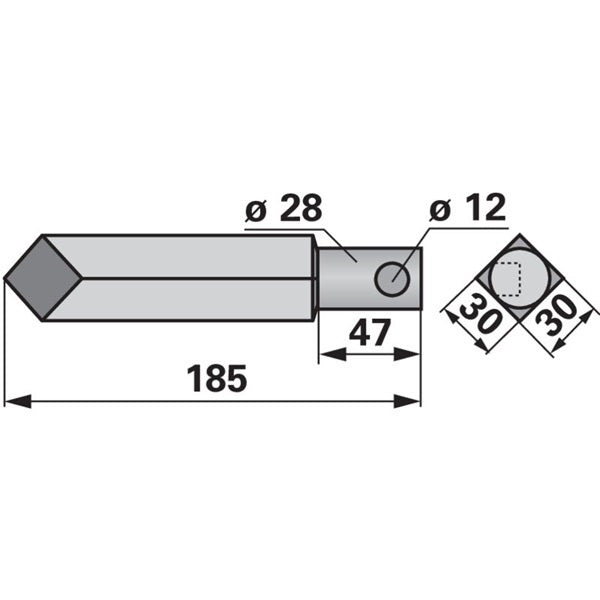 Rotorzinke zu Rau E49048 - Variante 1 – Kreiselegge Ersatzteil