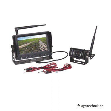 Rückfahrkamera-System Prime - 7 Zoll - Bildschirm und Farbkamera Funk – Sonstiges für Traktorkabine Ersatzteil