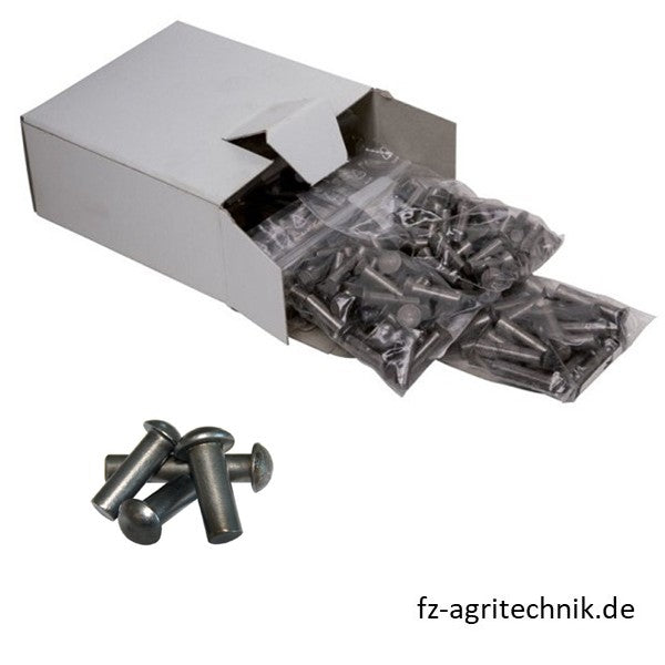 Rundkopfnieten DIN 660 - 200 Stück - 5,5 x 30 mm – Sonstiges für Traktor Ersatzteil