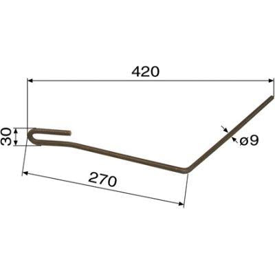Saatstriegelzinke rechts außen 301.520.289 zu Reform – Saattechnik Ersatzteil