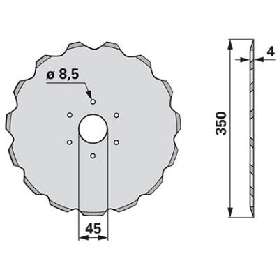 Säscheibe AC821839 zu Accord – Drill Scheiben Ersatzteil