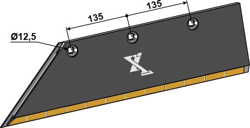 Schar-Hinterteil 15x150 SB58D L - links - Hartmetall 3352139 zu Lemken